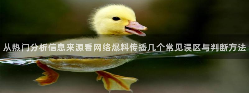 17吃瓜：从热门分析信息来源看网络爆料传播几个常见误区与判断方法