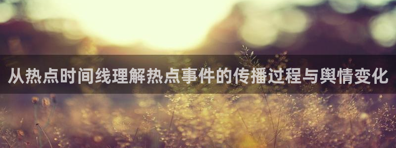 吃瓜大全：从热点时间线理解热点事件的传播过程与舆情变化