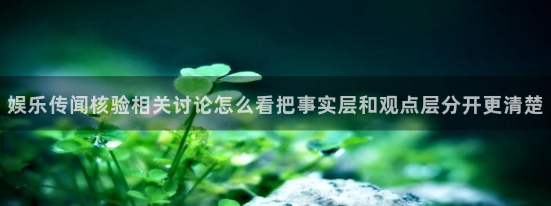 吃瓜大赛:娱乐传闻核验相关讨论怎么看把事实层和观点层分开更清楚